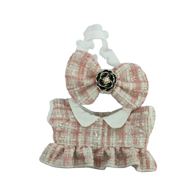 Conjunto de ropa de muñeca de colección suave y de moda para muñeca de 6,69 pulgadas Rosa perfke
