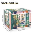 thumbnail image 5 of Yayeee Collapsible Cube Storage Bin with Lid Fabric Closet Decorative Basket with Handles, Window Scene, 5 of 7