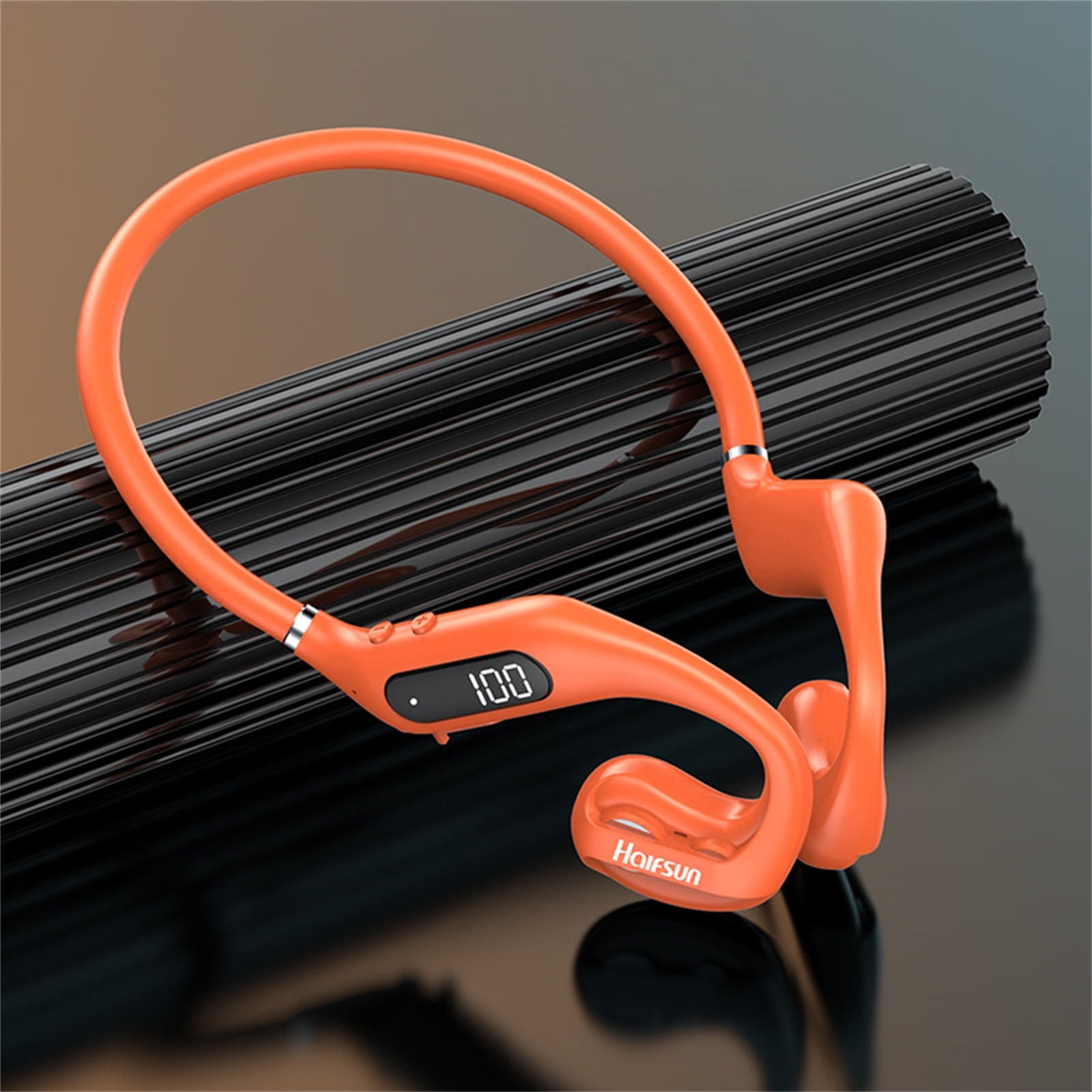 Wovilon Sport Bone Conduction Headphones, Neckband Bluetooth Earphones Wireless Open Ear Sport Headphone With Mic, Waterproof Sweatproof Conducting Headset Induction Earphones For Sport, Work