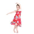 thumbnail image 5 of Girl Hawaiian Halter Dress in Hibiscus Red Size 6, 5 of 5