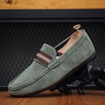 thumbnail image 4 of Brand Design Moccasins Men's Loafers Suede Casual Shoes Slip on Men Flats Spring Summer Zapatos Hombre Lightweight Driving Shoes, 4 of 6