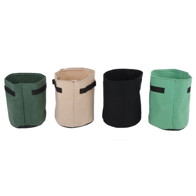 Accesorios para plantas de jardín, 4 piezas de fieltro para jardín, bolsa para cultivo de plantas, bolsa para plantas de flores, compacta y ligera