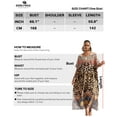 thumbnail image 3 of EDOLYNSA Plus Size Bathing Suit Cover Up for Women Leopard Print Kaftan Casual Beach Dress Loose Home Wear, 3 of 8