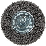Forney Industries Command PRO Wire Wheel Crimped, 2 in x .014 in x 1/4 in Shank, Bulk