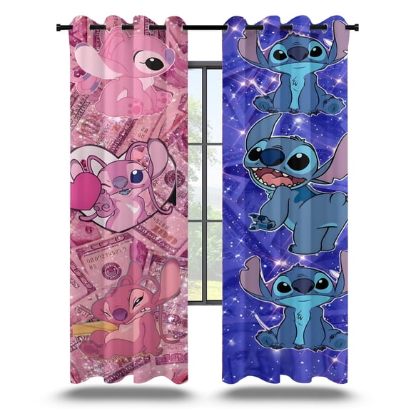 Curtains Cartoon Character Curtains for Boys Girls Bedroom 42Wx63H Inches,2 Panels Window Treatment Set for Living Room Decor