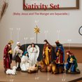 thumbnail image 4 of KUETH Nativity Sets for Christmas Indoor Resin Set Hand Painted Nativity Figures Christmas Nativity Scene Set Decorations Holy Family Decor of 13 Pieces 7.9 Inch, 4 of 6