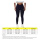 thumbnail image 5 of Leggings de entrenamiento para mujer, levantamiento de glúteos, control de barriga, cintura alta, ajuste delgado, pantalones de yoga elásticos de secado rápido, azul marino S, 5 of 6