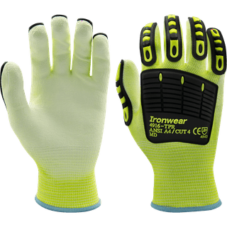 CustomGrips Cut Resistant Work Gloves. Span-Nylon Liner, Level 4 Abrasion  Resistance, Nitrile Foam Palm Coated for Utility Grade. Superior Grip Power