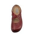 thumbnail image 2 of Women's Mary Jane Clogs and Mules Leather Shoes With Arch Support Burgundy Floral Size 9 M US, 2 of 9