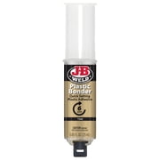 (2 pack) J-B Weld Plastic Bonder Tan Syringe Epoxy Adhesive 25 ml