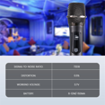 thumbnail image 3 of Wireless One-to-Two Home Microphone 6.35 Interface Professional Handheld Microphone for KTV Performance Stage Gray, 3 of 7