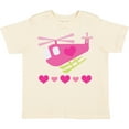 thumbnail image 3 of Inktastic Valentine Pink Heart Helicopter Boys or Girls Toddler T-Shirt, 3 of 5