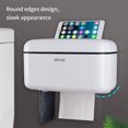 thumbnail image 2 of Amdohai No Drilling Wall Mounted Multifunctional Paper Roll Tissue Box Tube, 2 of 7