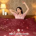 thumbnail image 7 of Yspwyqan Christmas Tree Music Note 3 Piece Bedding Set Twin XL, Musical Note Snowflake Christmas Tree Quilt Set with 2 Pillow Shams for Holiday Bedroom Decor, 7 of 7