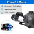 thumbnail image 4 of iMeshbean 2.5HP Inground Swimming Pool Pump,115-230V Dual Voltge Hard Wired,9000GPH High Flow Rate Powerful Self-Priming Pool Pump w/ Strainer Basket for Inground Above Ground Pools & NPT Connector, 4 of 8