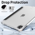 thumbnail image 4 of KVTVOU iPad Pro 11 Inch 4th/3rd/2nd/1st Generation Case 2022 2021 2020 2018, Clear Cover with Pencil Holder, Auto Wake/Sleep, Tri-fold Stand, Black, 4 of 9