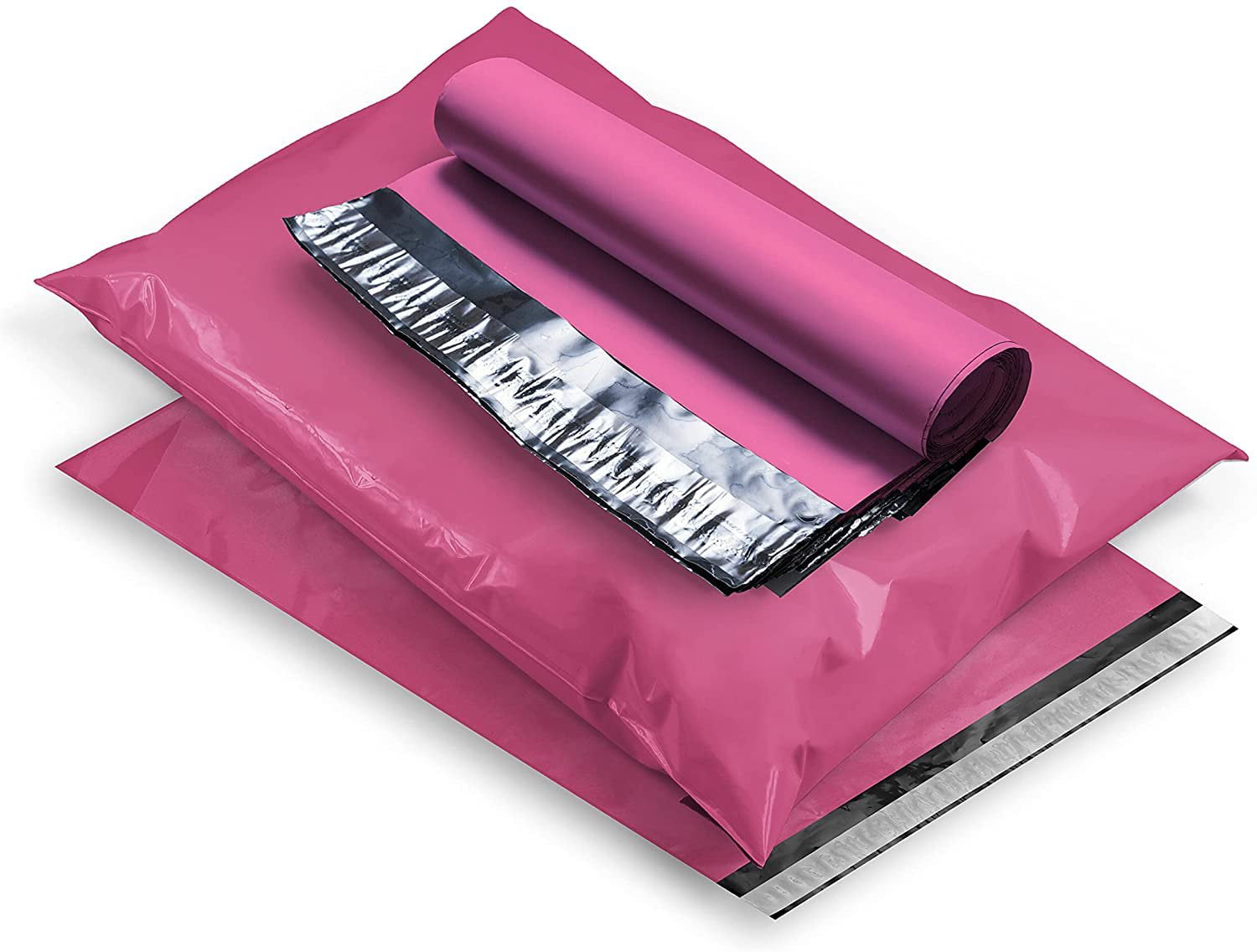 100 x 6.5" x 9" Pink Coloured Mailing Bags Strong Plastic Postage Bags Self Seal 