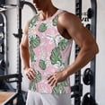 thumbnail image 5 of Daiia Lilies Flowers Printed Men's Quick Dry Fit Muscle Tank Top Slim-Fit Tank Workout Tank Top Lightweight Sports Tank Top-Small, 5 of 7