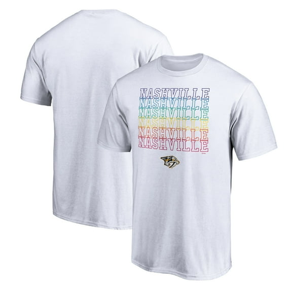 Men's White Nashville Predators City Pride T-Shirt