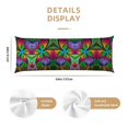 thumbnail image 3 of Body Pillow Cover, Multicolored Beautiful Flower Body Pillow Cases with Zipper Soft Breathable Smooth Skin Friendly Long Pillow Case 20x60 inches, 1Pcs, 3 of 7
