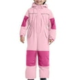 thumbnail image 3 of XIMIN Snow Suit for Girls One Piece Snowsuit Waterproof Insulated Waterproof Winter Overalls Snowboarding Ski Suits Coats Jumpsuits Outdoor Snowsuit, 3 of 9