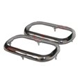 thumbnail image 3 of Pair Brass Chrome Front Parking Light Surround Bezel Land master Ambassador, 3 of 5