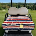 thumbnail image 2 of Pzuqiu Stars Stripes Quilted Golf Cart Seat Cover - 2-Person Non-Slip Protector With 4 Pockets, Patriotic Golf Accessory for Golfers, 2 of 9