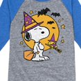 thumbnail image 3 of Peanuts - Snoopy Woodstock Witchcraft - Toddler & Youth Raglan Graphic T-Shirt, 3 of 5