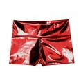 thumbnail image 4 of Womens Shorts 2025 Summer Metallic Rave Booty Dance Imitation Light Underwear Casual Beach Shorts S-2XL, 4 of 4
