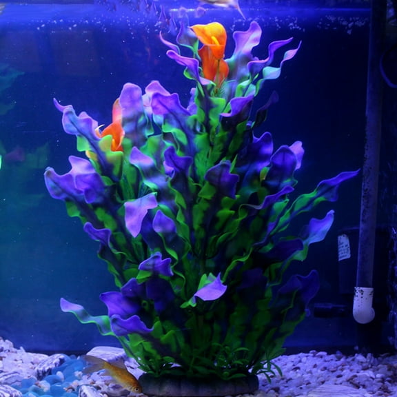 Cheers.US Aquarium Simulated Kelp Grass Water Plants Plastic Plants for Fish Tank Decorations Large Artificial Aquarium Decor