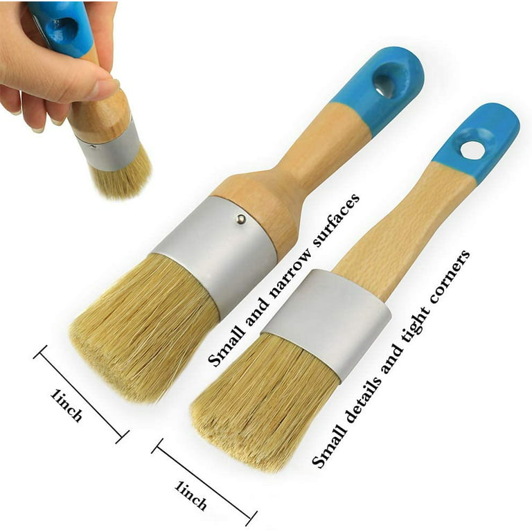  Chalk Paint Brush Set – 3 Pcs Chalk Paint for Furniture Natural  Bristle Painting & Waxing Brushes, Painting Stencil, DIY Furniture, Home  Decor, Card Making, DIY Art Crafts : Arts, Crafts