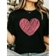 thumbnail image 1 of Camiseta De Verano Para Mujer, Camisetas Suaves De Verano Para Mochilero, Viajes En La CalleHappy Valentine's Day Heart Rose Heart Print Round Neck Short Sleeve T-Shirt For Women Casual, SummeCamise, 1 of 6