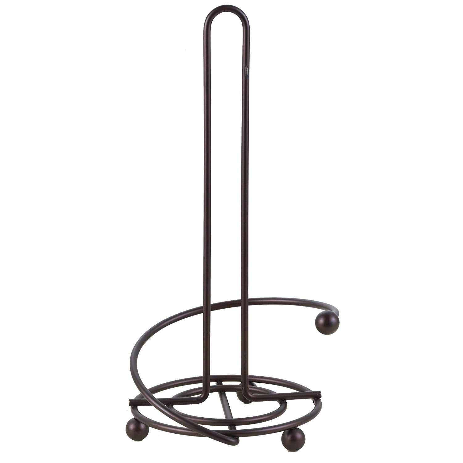 Home Basics Sphere Collection Free Standing Paper Towel Holder Bronze