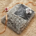 thumbnail image 5 of Fuzzy Faux Fur Throw Blanket Frosty Grey Super Soft Cozy Plush Fuzzy Shaggy Blanket for Couch Sofa Bed (Frosty Grey, Throw(50"x60")), 5 of 12