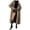 Yellow, variant on V Neck Long Imitation Coat Women's Autumn And Winter New Warm Coat