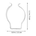 thumbnail image 2 of unbranded 100Ud U Clips Holder Bracket Para LED De Manganeso Plata Para Fijación, 2 of 8