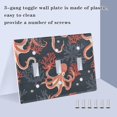 thumbnail image 4 of Dailycode Light Switch Plate Covers 2 Gang Wall Plate Plastics Outlet Covers for Kitchen Home Office Decor Octopus and Coral in Sea, 4 of 8