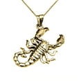 thumbnail image 1 of Yellow Gold Detailed Sideways Scorpion Pendant :  Yellow GOLD  14K  Pendant only, 1 of 1