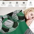 thumbnail image 3 of COMIO Soccer Throw Blankets Green Flannel Football Blanket Gifts for Kids Boys Girls Fuzzy Warm Soft Throw Blanket for Couch Sofa Bed Office Green, 3 of 6