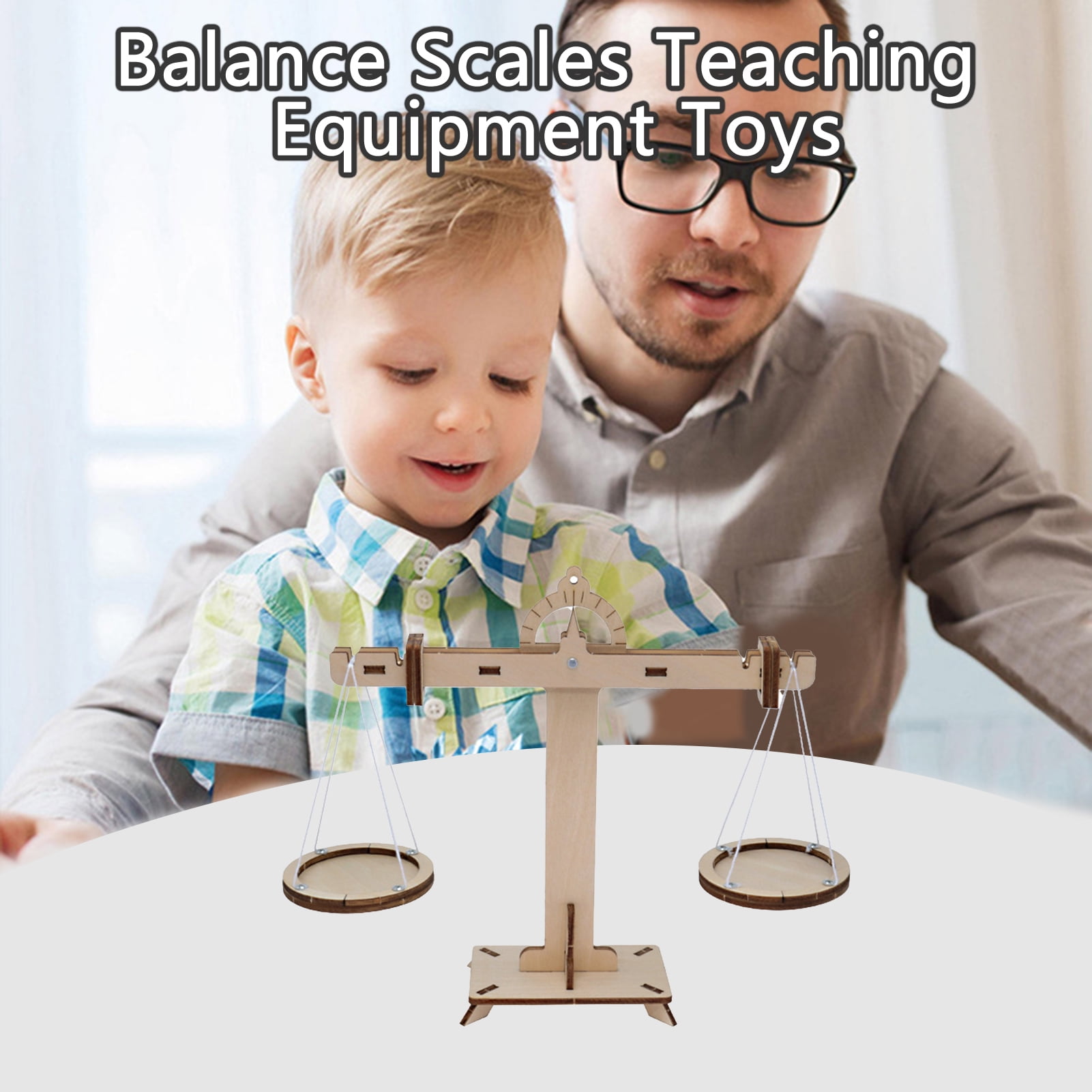 Hesroicy 1 Set Balance Scale Teaching Demonstration Toys Promote