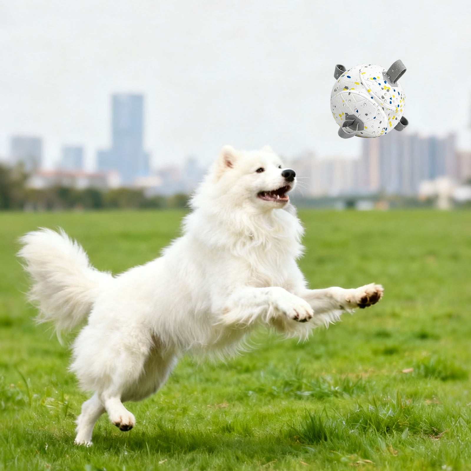 Interactive Dog Ball With Rope Tug-of-war Puppy Toy For Aggressive Chewers Teething Indoor Outdoor Play Home Use