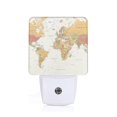 thumbnail image 1 of Fotbe World Map 1 Luz Nocturna LED, Luz de Noche con Sensor de Luz Natural de Anochecer a Amanecer, Se Enchufa a la Pared, Blanco Cálido 0.5W-EU, 1 of 7