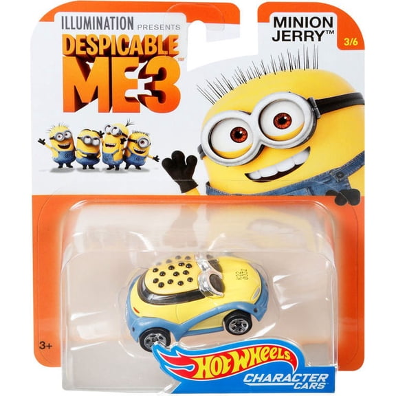Hot Wheels Character Cars Minion Jerry Diecast Vehicle