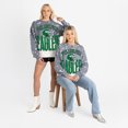 thumbnail image 6 of Women's Gameday Couture  Gray Philadelphia Eagles Arch Rivals Faded Wash Sweatshirt, 6 of 7