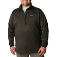 thumbnail image 2 of Columbia Mens Sweater Half Zip Comfort Black Cozy 4X Big New, 2 of 4