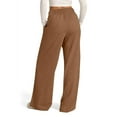 thumbnail image 3 of Resicozy Oversized Wide Leg Sweatpants Women Baggy Lightweight High Waisted Athletic Pants with Pockets Y2k Causal Palazzo Pant Light Brown 2XL, 3 of 6