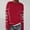 Red, variant on NMMUED Women's Fair Isle Sweaters Heart Printed Long Sleeve Crew Neck Loose Casual Pullover Sweater Army Green L