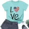thumbnail image 2 of ZACPNCV Flag Shirt for Toddler Kids Boys Girls USA Flag T-Shirt 4th of July Shirt Patriotic Tee Tops Blue 7-8 Years, 2 of 9