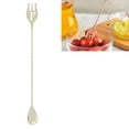 thumbnail image 4 of Luxury Gold 304 Stainless Steel Spiral Long Handle Stirring Spoon, 11.8 Inch - Elegant Bar Accessory for Cocktails, Smoothies, Desserts - Multipurpose, Easy Clean, Durable for Bars, Restaurants, Home, 4 of 9