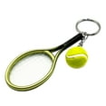 thumbnail image 5 of SPRING PARK Racket Pendant Keychain Keyrings Simulation Mini Tennis Ball Shape Keyring Sports Key Chain, 5 of 7